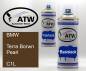 Preview: BMW, Terra Borwn Pearl, C1L: 400ml Sprühdose + 400ml Klarlack - Set, von ATW Autoteile West.
